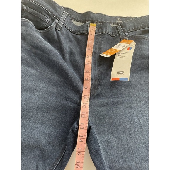 Levis Men Jeans 541 Athletic Fit Taper Stretch All Season Tech Dark Blue 42 x 32 - Picture 8 of 10